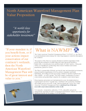 NAWMP Value Proposition Cover